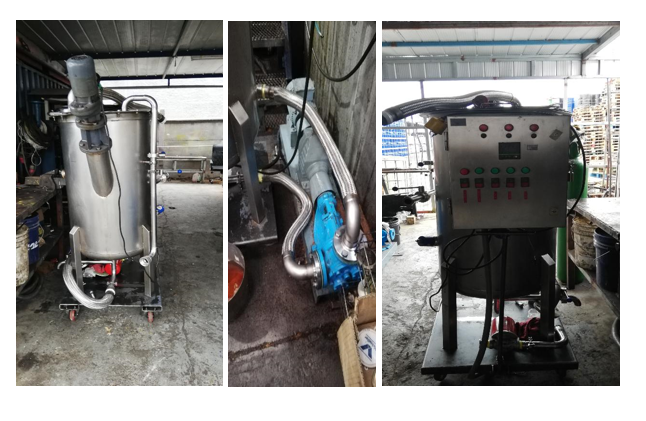 sistema de recirculado y  eléctrico en STK